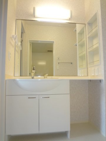 洗面設備　独立洗面化粧台が付いています