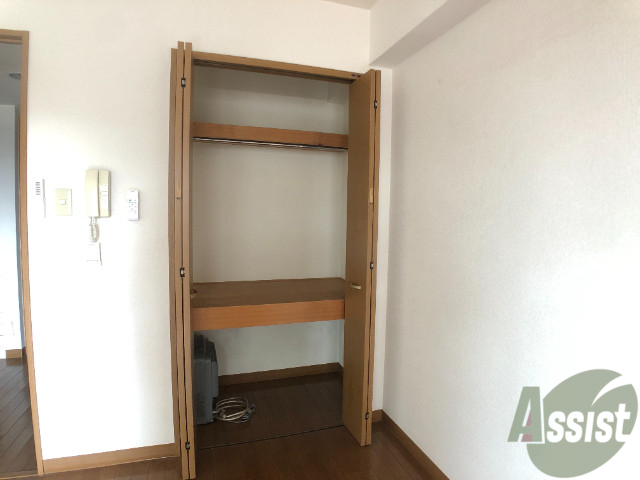 収納　クローゼットはここだけ。中の広さが気になります。