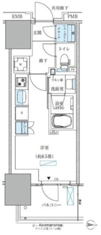パークアクシス西大島コンフォートスクエアの間取り写真