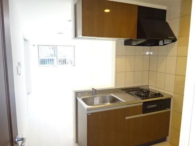 キッチン　2口コンロ＆グリル付きのカウンターキッチン♪