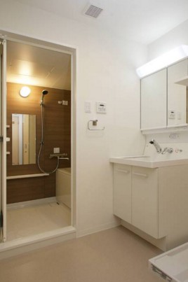 洗面設備　同タイプ別部屋のお写真です