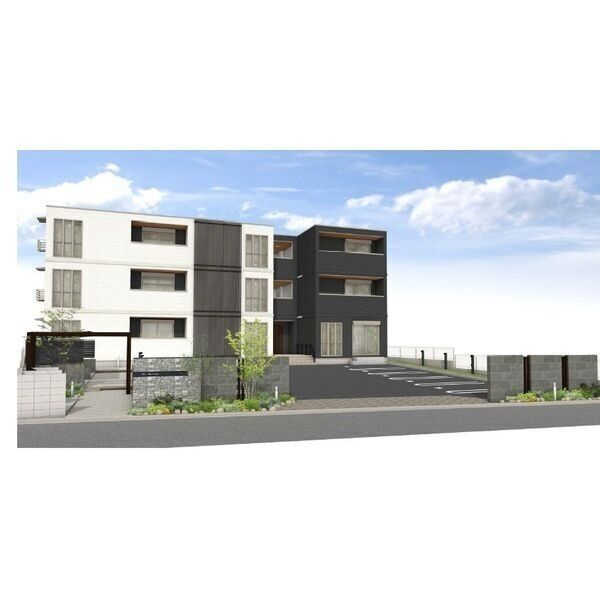 建物外観　完成イメージパース