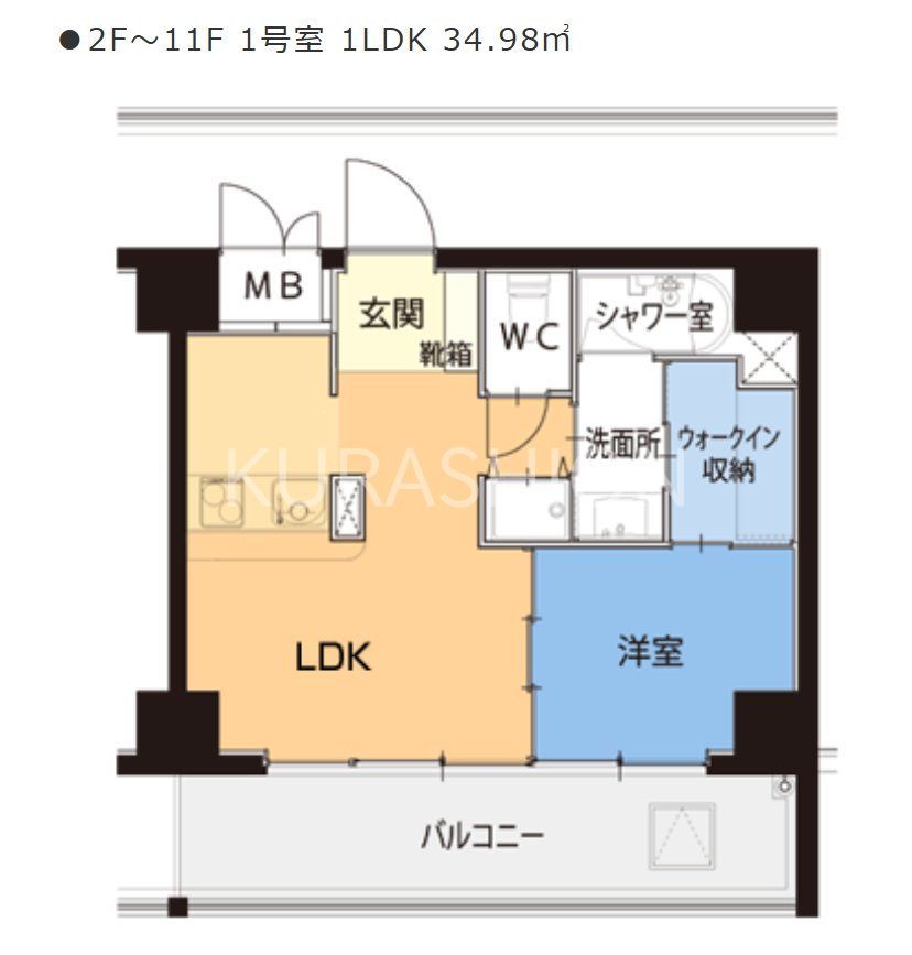 iN SHAPE大濠の間取り写真