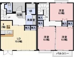 ＪＲ東海道本線 御厨駅 徒歩24分 2階建 築25年の間取り写真