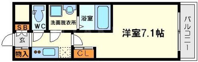 アーバンフラッツ新大阪Iの間取り写真