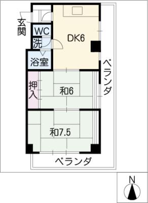 ライフ21の間取り写真