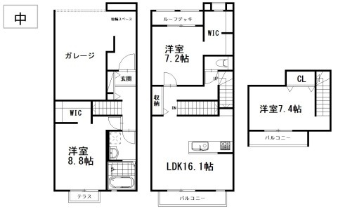 仮)布橋新築 B棟の間取り写真