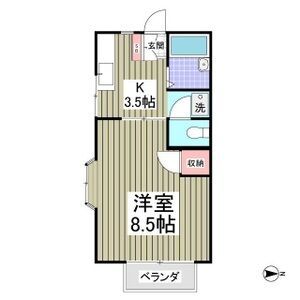 パステルハイツの間取り写真