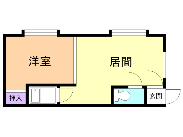 苫小牧市泉町のアパートの間取り