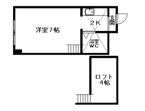 クィーン南５条の間取り