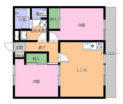 コーポ北野_間取り_0