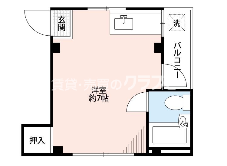 泉尾ハイムの間取り