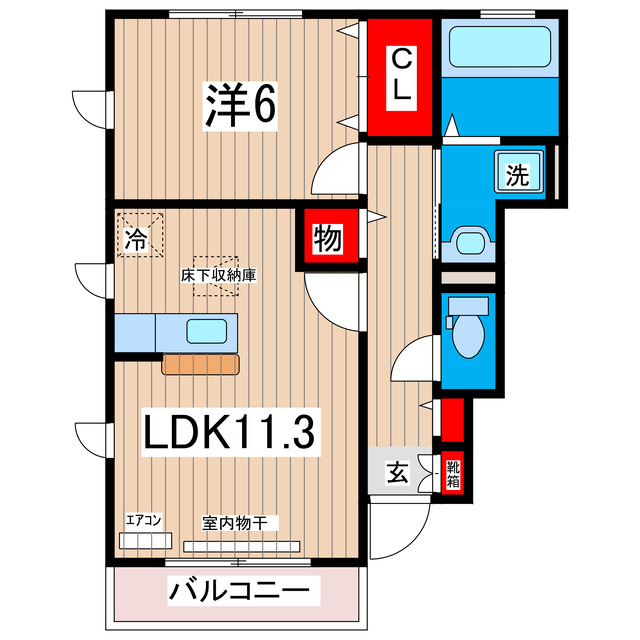 ショコラIの間取り