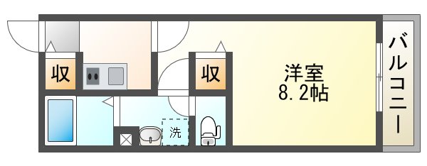 ジーメゾン尼崎東の間取り写真