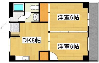 鹿児島市武のマンションの間取り