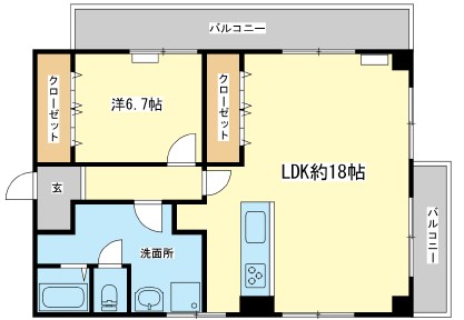 コーポラスエルの間取り