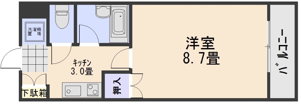 広島市安佐南区西原のマンションの間取り