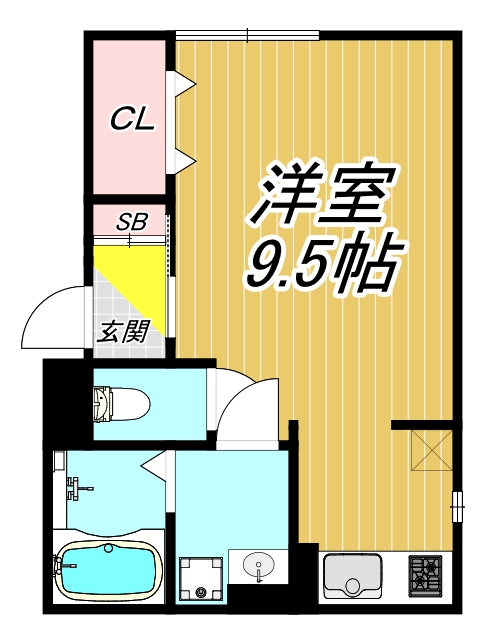 尼崎市塚口本町のアパートの間取り