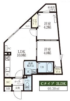 レピュア豊島園レジデンスの間取り