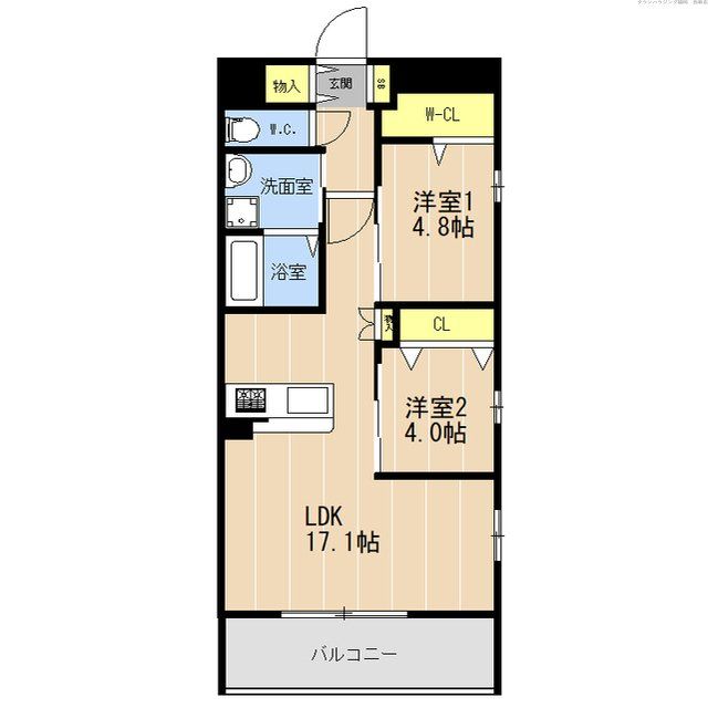 （仮称）LIBTH友丘2丁目マンションの間取り