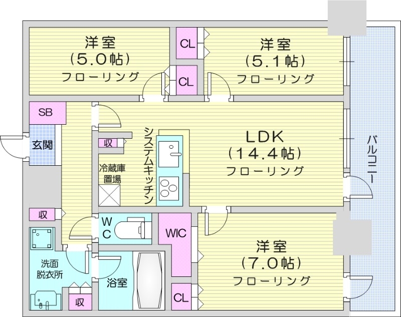 ONE札幌ステーションタワーの間取り