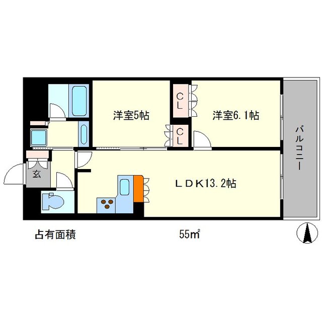 リーガル京都聖護院の間取り