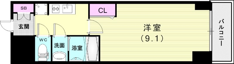 プレサンス神戸セレスティアの間取り