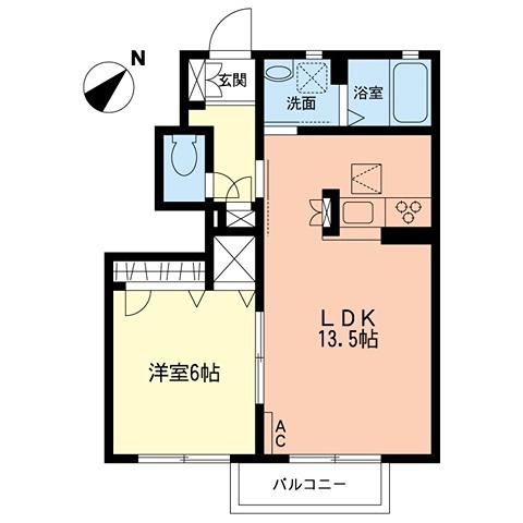 シャルマン東林間の間取り