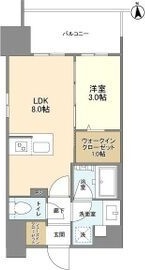 名古屋市中区栄のマンションの間取り