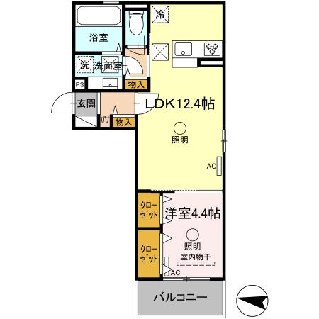 Ｄーｒｏｏｍ出水の間取り