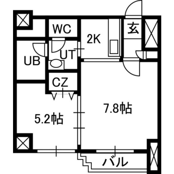 【ＩＳグランデ札幌の間取り】