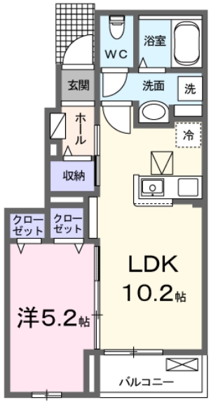 グリシーヌの間取り