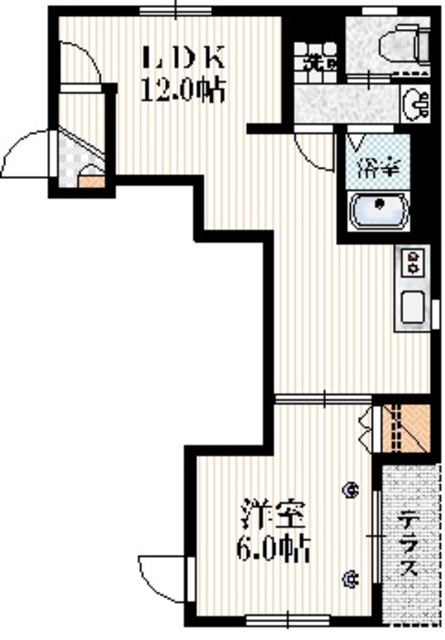 目黒区大岡山のマンションの間取り