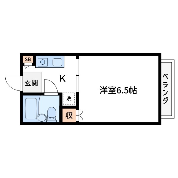 江戸川区一之江のアパートの間取り