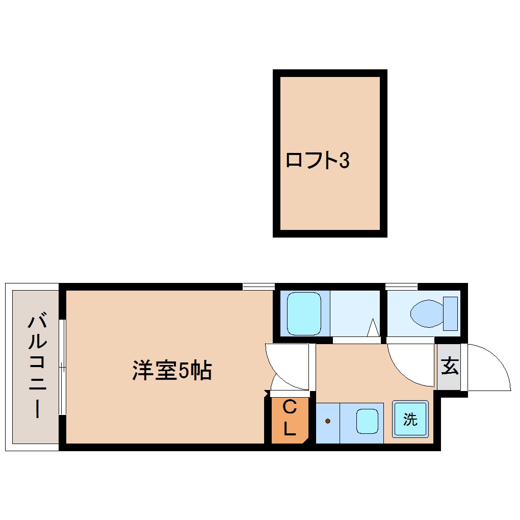 アップルハウス萩野町２の間取り