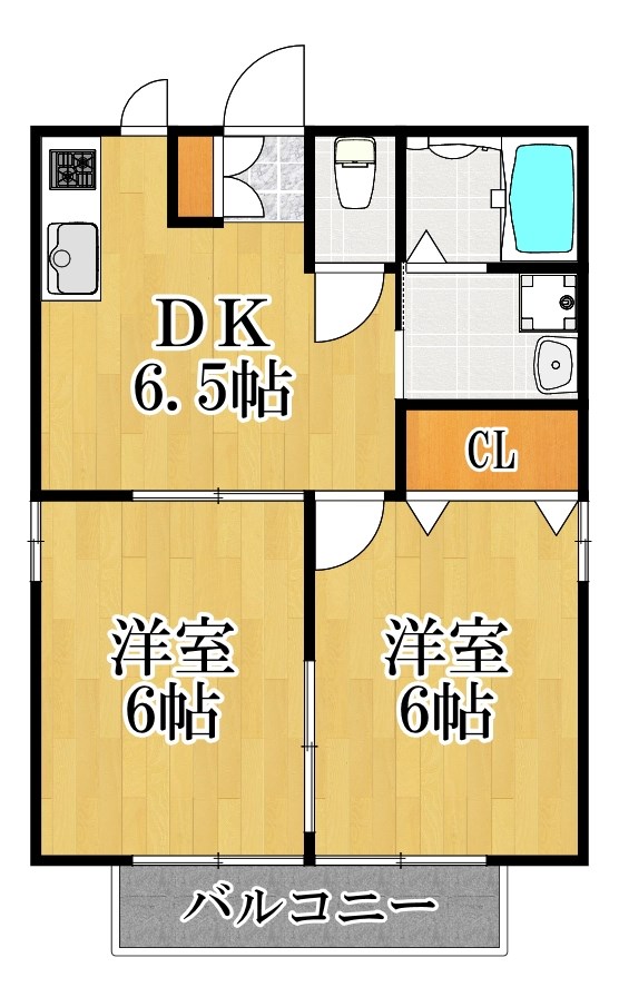 グリーンハイツの間取り