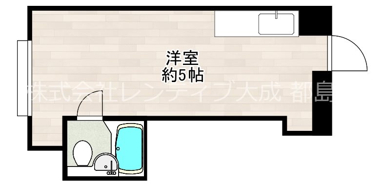 大阪市都島区都島本通のマンションの間取り