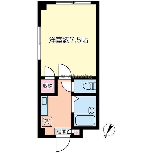 足立区千住緑町のマンションの間取り