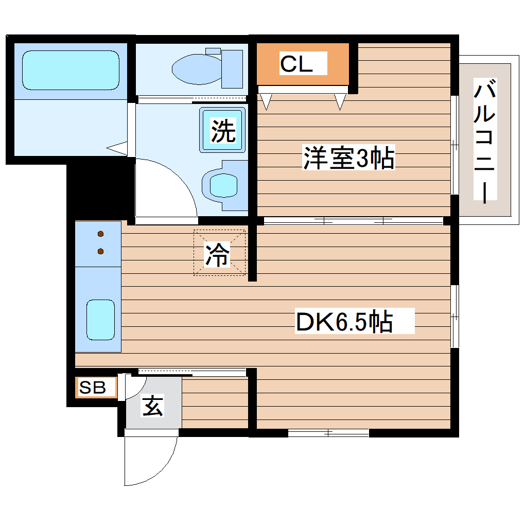 LibraCourt東仙台の間取り