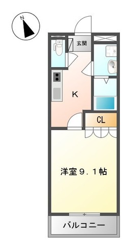 ベルメゾン２の間取り