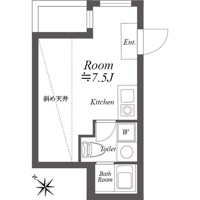 渋谷区神宮前のマンションの間取り