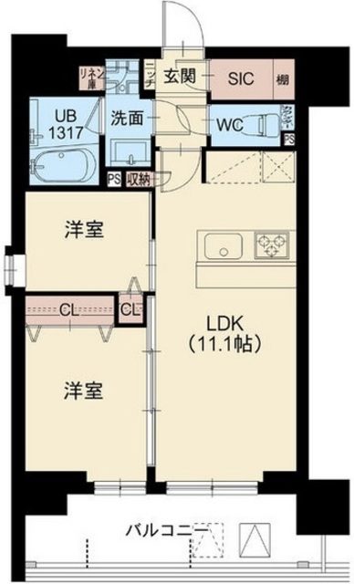 スプランディッド　南千住DUEの間取り