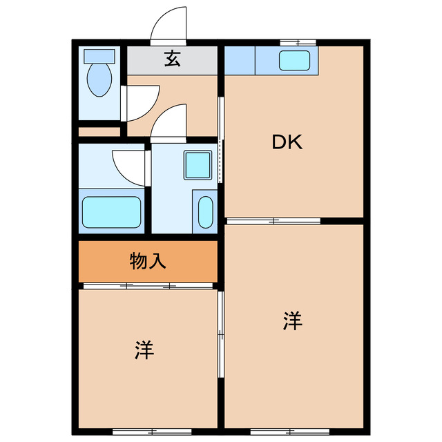 掛川市小貫のマンションの間取り