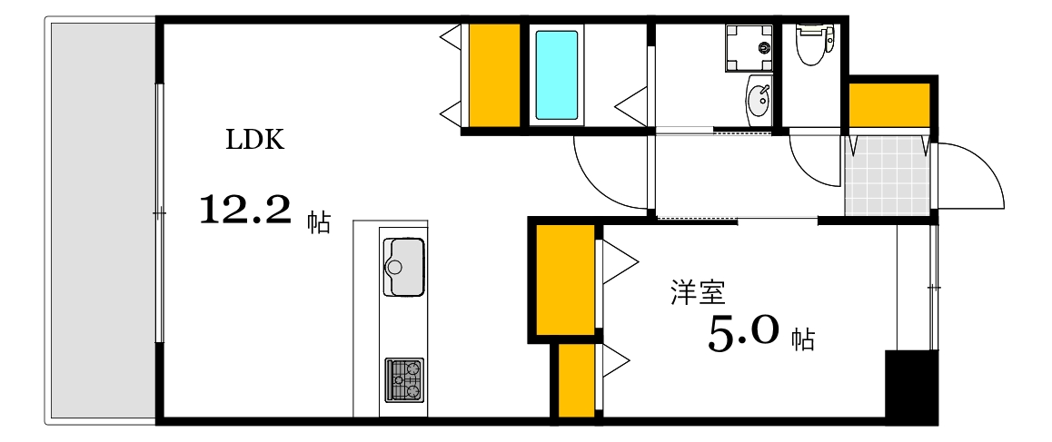 ヴェルマーレ中広IIの間取り