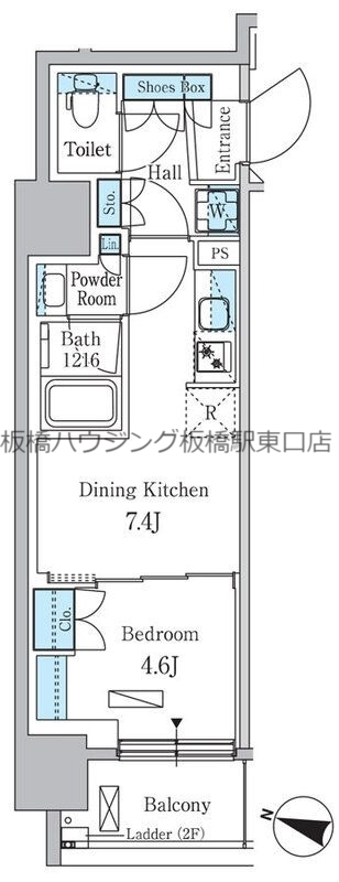 パークアクシス板橋本町ステーションゲートの間取り