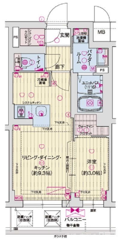 ソルテラス京都東寺ＨＯＭＡＲＥの間取り