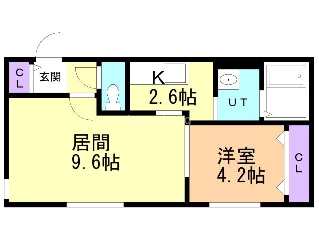 札幌市東区北九条東のマンションの間取り