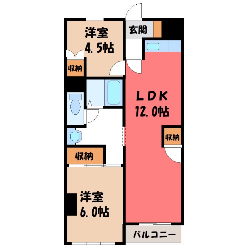 ロワールミタハイツの間取り