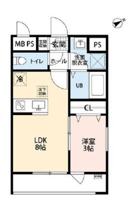 相模原市中央区高根のアパートの間取り