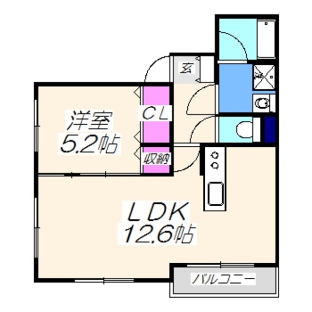 シャイロ205堺東の間取り